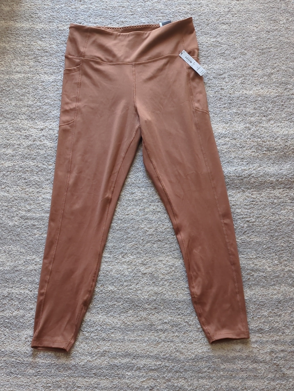 VSX High-Waist Leggings in Terracotta Pinkish- Size Large